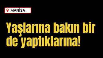 Yaşlarına bakın bir de yaptıklarına!