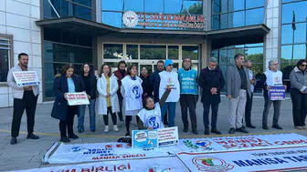 Manisa'da aile hekimlerinden iş yükü protestosu