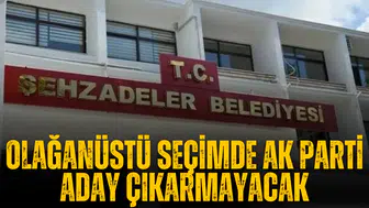Olağanüstü seçimde AK Parti aday çıkarmayacak