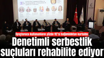 Uyuşturucu kullananların yüzde 92’si bağımlılıktan kurtuldu: Denetimli serbestlik suçluları rehabilite ediyor