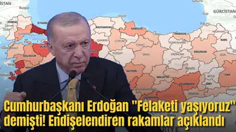 Cumhurbaşkanı Erdoğan "Felaketi yaşıyoruz" demişti! Endişelendiren rakamlar açıklandı