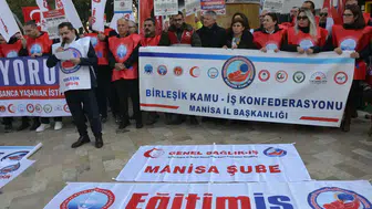 Bütçeye Tepki Gösteren Kamu Emekçileri Manisa’da İş Bıraktı
