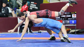 Okul Sporları Güreşte kıyasıya mücadele