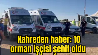 10 orman işçisi şehit oldu