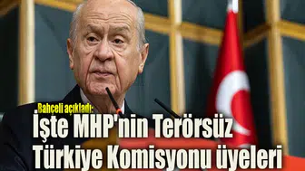 İşte MHP'nin Terörsüz Türkiye Komisyonu üyeleri