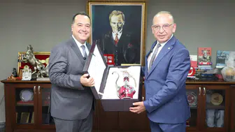 Başkan Akın ve Başkan Dutlulu’dan iş birliği vurgusu