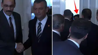 Özgür Özel - İbrahim Kalın görüşmesine damga vuran olay!