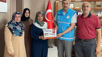 Kuran kursu öğrencilerinden Filistin'e anlamlı destek