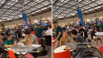Yemek yiyen insanları çeken gurbetçinin videosuna tepkiler gecikmedi