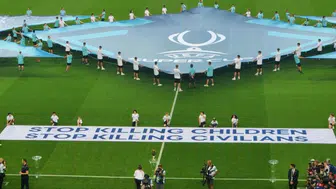 UEFA Psg - Tottenham maçında ki pankartla Gazze'yi mi işaret etti?