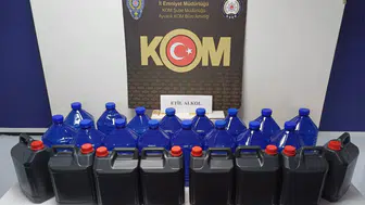 Litrelerce etil alkol ele geçirildi