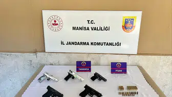 Alaşehir’de ruhsatsız tabanca operasyonu