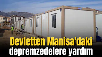 Devletten Manisa'daki depremzedelere yardım