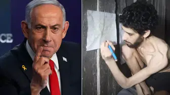 İsrailli esirin videosu halkı sokağa döktü! Netanyahu zorda