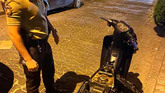 Turgutlu'da çalıntı motosikleti bekçiler yakaladı