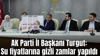 Süleyman Turgut: Su fiyatlarına gizli zamlar yapıldı