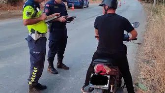 Motosiklet denetiminde ceza yağdı!
