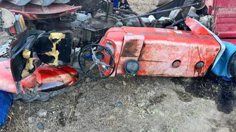 Traktör faciası: 1 ölü, 4 yaralı