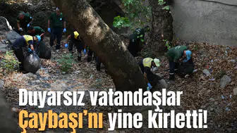 Duyarsız vatandaşlar Çaybaşı’nı yine kirletti