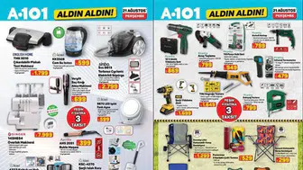 21 Ağustos A101 Aktüel Kataloğu Yayınlandı: Trambolin, Scooter, Matkap ve Daha Fazlası