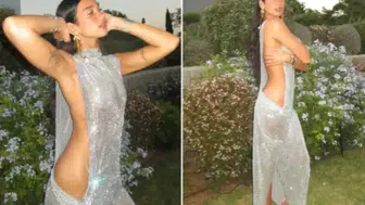 Dua Lipa, kıyafet ile görenleri mest etti