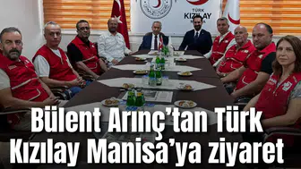 Bülent Arınç’tan Türk Kızılay Manisa’ya ziyaret