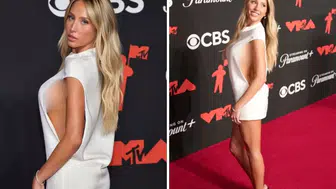 Ünlü fenomen, MTV Video Müzik Ödülleri'nde cesur elbisesiyle olay yarattı