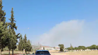 Zirai alanda korkutan yangın