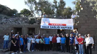 Aigai, 'Sağlıklı hayat' yürüyüşüne ev sahipliği yaptı