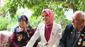 Bakan Göktaş Kıbrıs Gazisi ve eşini ziyaret  etti