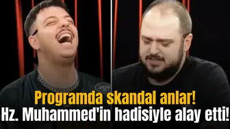 Programda skandal anlar! Hz. Muhammed'in hadisiyle alay etti!