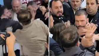 CHP kongresi karıştı, tekme ve tokatlar havada uçuştu