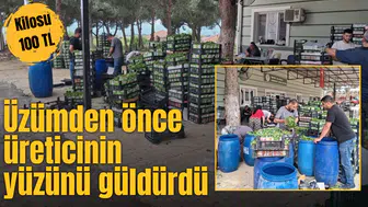 Üzümden önce üreticinin yüzünü güldürdü