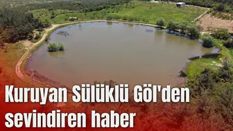 Kuruyan Sülüklü Göl'den sevindiren haber