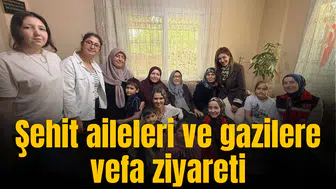 Şehit aileleri ve gazilere vefa ziyareti