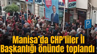 CHP'liler İl Başkanlığı önünde toplandı