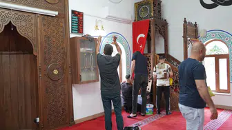 Camiler bayrama hazırlanıyor
