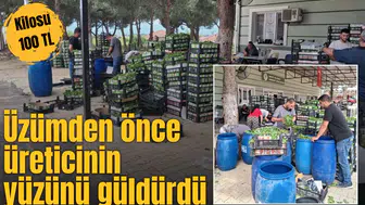 Üzümden önce üreticinin yüzünü güldürdü