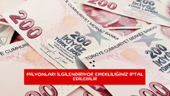 Milyonları ilgilendiriyor emekliliğiniz iptal edilebilir