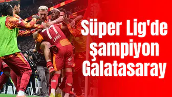 Süper Lig'de şampiyon Galatasaray