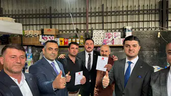 YENİDEN REFAH PARTİSİ'NDEN ESNAF ZİYARETİ