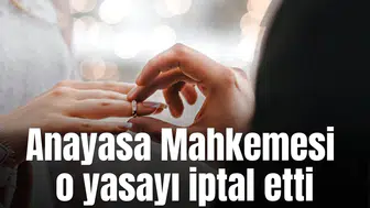 Anayasa Mahkemesi o yasayı iptal etti