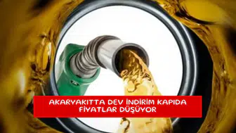 Akaryakıtta dev indirim kapıda fiyatlar düşüyor