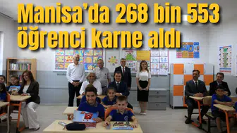Manisa’da 268 bin 553 öğrenci karne aldı