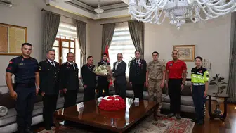 Tuğgeneral İlhan Şen'den Vali Özkan'a ziyaret