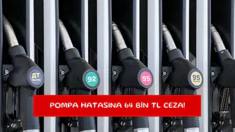 Pompa hatasına 64 bin TL ceza!