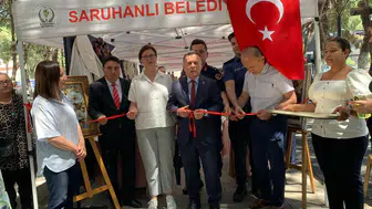 Saruhanlı Halk Eğitim Merkezi’nden yıl sonu sergisi