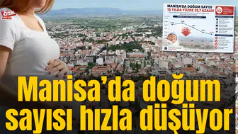Manisa’da doğum sayısı hızla düşüyor