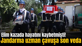 Elim kazada hayatını kaybetmişti! Jandarma uzman avuşa son veda