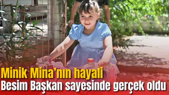 Başkan Dutlulu'dan minik Mina'ya bisiklet sürprizi